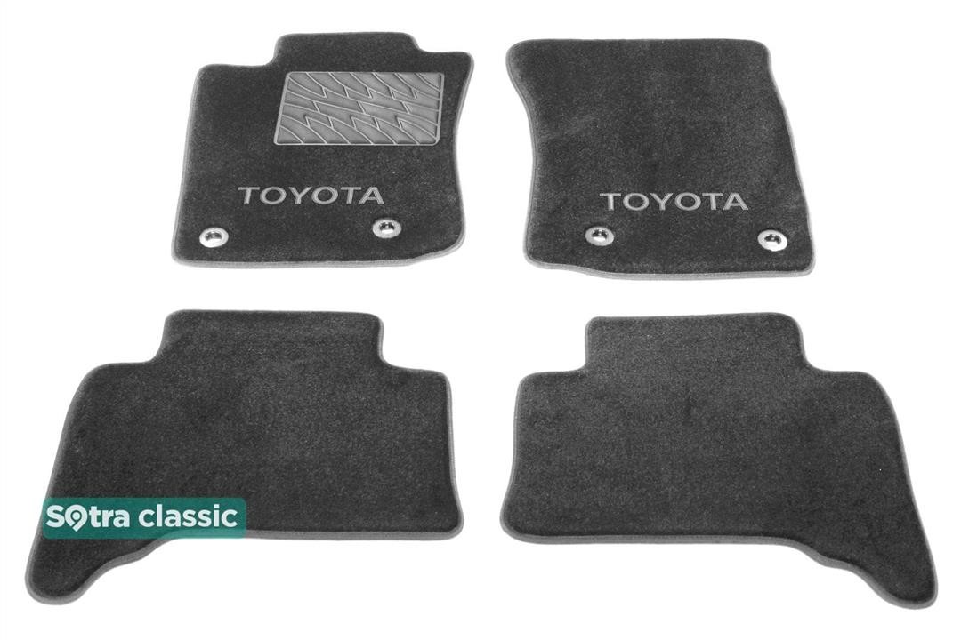 Sotra 07973-GD-GREY Sotra interior mat, two-layer Classic gray for Toyota Land Cruiser Prado (J150) / 4Runner (mkV) (4 clips) 2013- 07973GDGREY