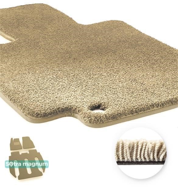 Sotra 07942-MG20-BEIGE The carpets of the Sotra interior are two-layer Magnum beige for Tesla Model X (mkI) (7 seats) (2 row with electrical adjustment) (1-2-3 row) 2016-22/08/2017, set 07942MG20BEIGE