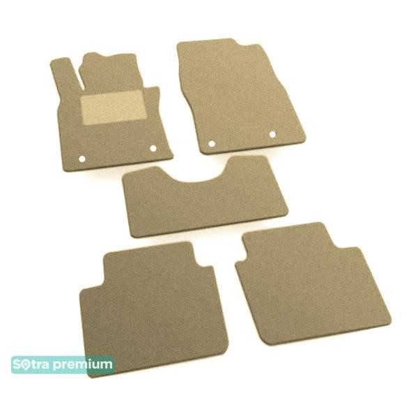 Sotra 09045-CH-BEIGE The carpets of the Sotra interior are two-layer Premium beige for Mazda 3 (mkIV) 2019-, set 09045CHBEIGE