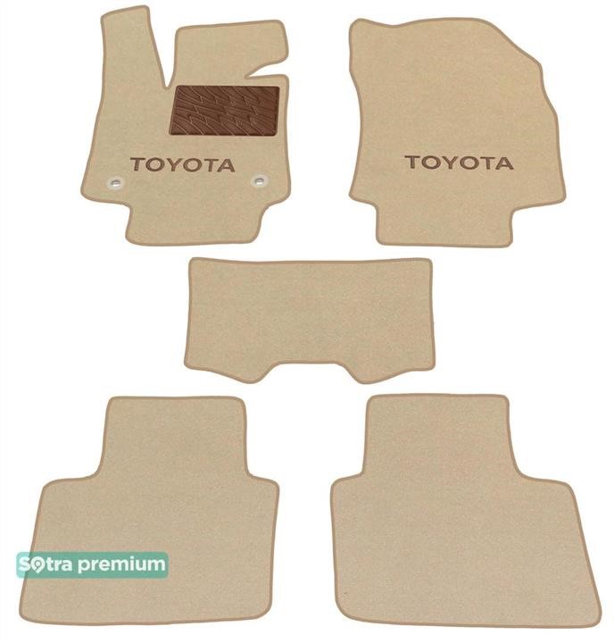 Sotra 09064-CH-BEIGE The carpets of the Sotra interior are two-layer Premium beige for Toyota RAV4 (mkV) 2018 -, set 09064CHBEIGE