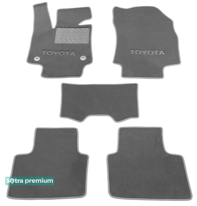 Sotra 09064-CH-GREY The carpets of the Sotra interior are two-layer Premium gray for Toyota RAV4 (mkV) 2018 -, set 09064CHGREY