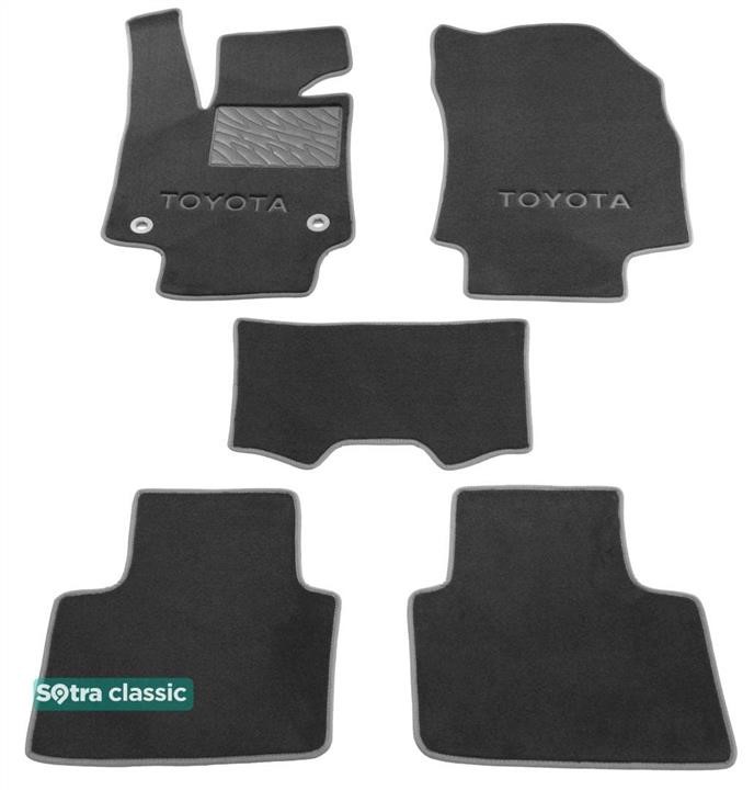Sotra 09064-GD-GREY The carpets of the Sotra interior are two-layer Classic gray for Toyota RAV4 (mkV) 2018 -, set 09064GDGREY