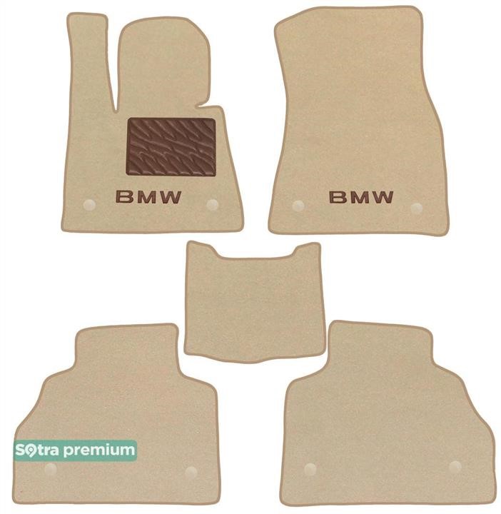 Sotra 09019-CH-BEIGE The carpets of the Sotra interior are two-layer Premium beige for BMW X7 (G07) (1-2 row) 2018-, set 09019CHBEIGE