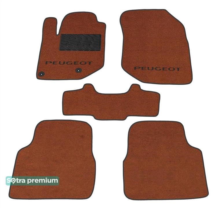 Sotra 09166-CH-TERRA Sotra interior mat, two-layer Premium terracotta for Peugeot 208 (mkII); 2008 (mkII) 2019- 09166CHTERRA