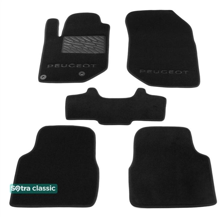 Sotra 09166-GD-BLACK Sotra interior mat, two-layer Classic black for Peugeot 208 (mkII); 2008 (mkII) 2019- 09166GDBLACK