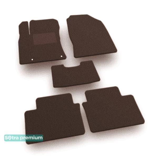 Sotra 09129-CH-CHOCO The carpets of the Sotra interior are two-layer Premium brown for Kia Ceed (mkIII) (hatchback) 2018-; XCeed (mkI) 2019-, set 09129CHCHOCO