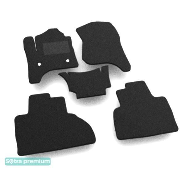 Sotra 09286-CH-BLACK The carpets of the Sotra interior are two-layer Premium black for Cadillac Escalade (mkIV) (2 row - 3 seats) (1-2 row) 2015-2020, set 09286CHBLACK