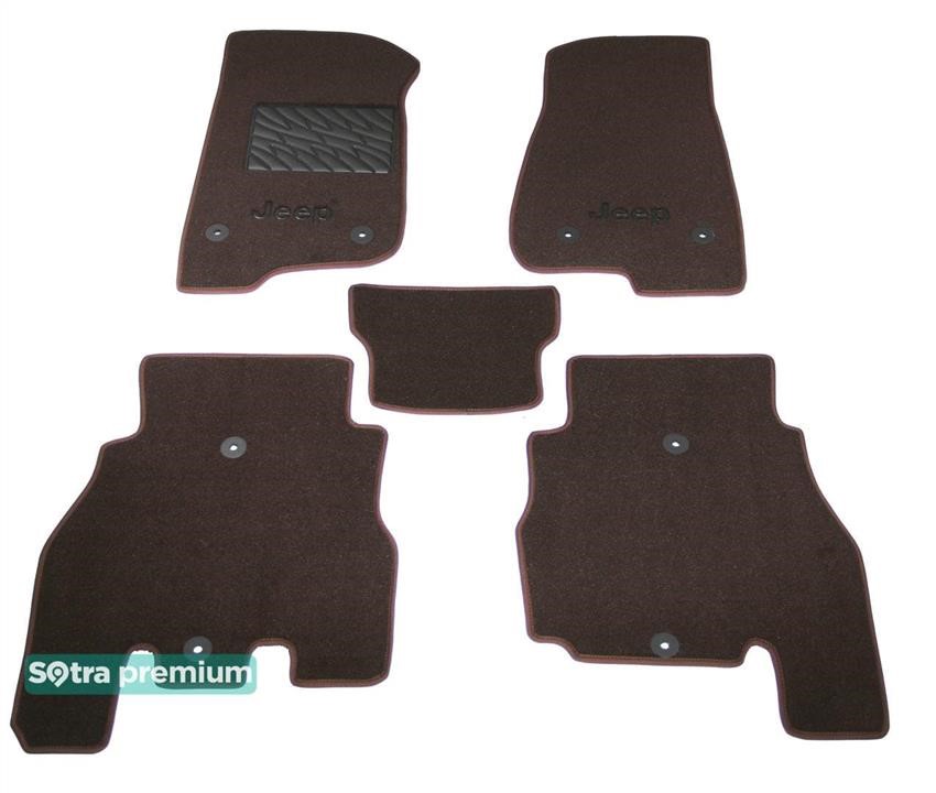 Sotra 09132-CH-CHOCO Sotra interior mat, two-layer Premium brown for Jeep Wrangler Unlimited (mkIV)(JL) 2019- 09132CHCHOCO