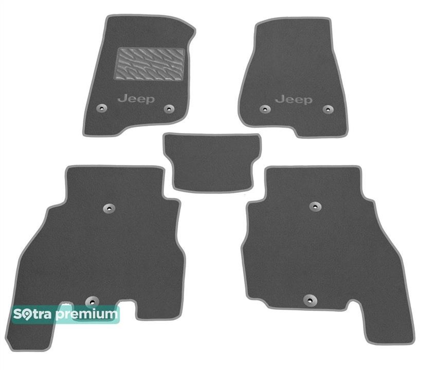 Sotra 09132-CH-GREY Sotra interior mat, two-layer Premium gray for Jeep Wrangler Unlimited (mkIV)(JL) 2019- 09132CHGREY