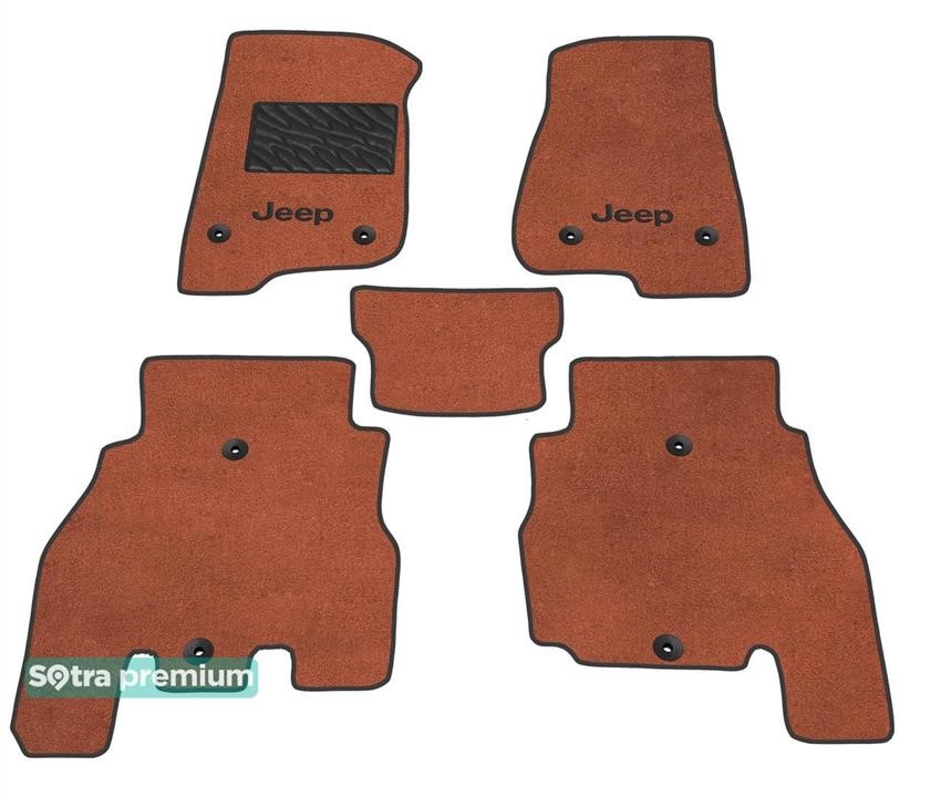 Sotra 09132-CH-TERRA Sotra interior mat, two-layer Premium terracotta for Jeep Wrangler Unlimited (mkIV)(JL) 2019- 09132CHTERRA