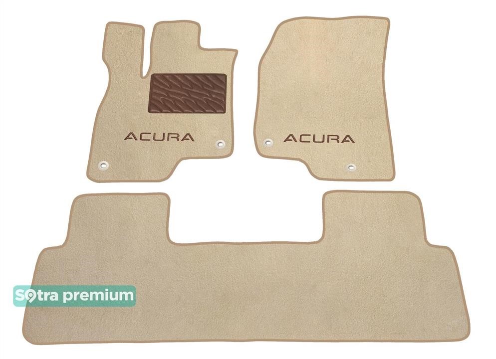 Sotra 09245-CH-BEIGE The carpets of the Sotra interior are two-layer Premium beige for Acura RDX (mkIII) 2019-, set 09245CHBEIGE