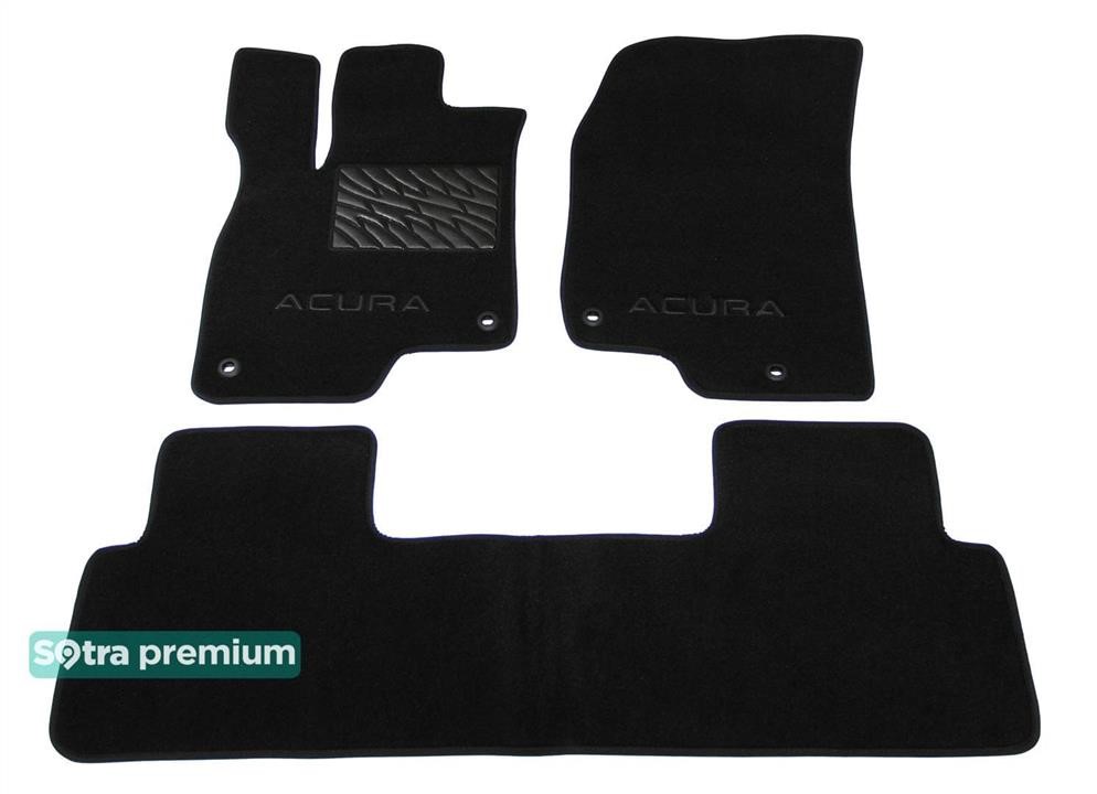 Sotra 09245-CH-BLACK The carpets of the Sotra interior are two-layer Premium black for Acura RDX (mkIII) 2019-, set 09245CHBLACK