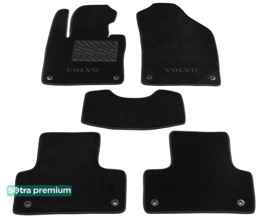 Sotra 09121-CH-BLACK Sotra interior mat, two-layer Premium black for Volvo XC60 (mkII) 2017- 09121CHBLACK