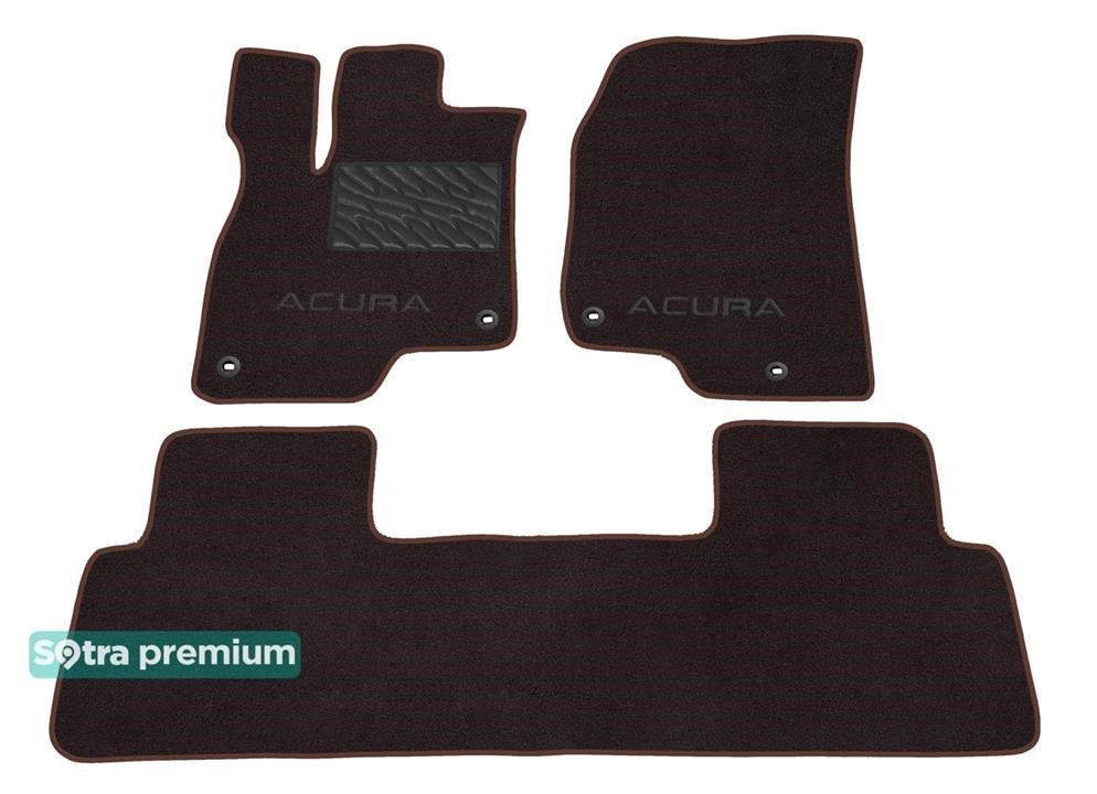 Sotra 09245-CH-CHOCO The carpets of the Sotra interior are two-layer Premium brown for Acura RDX (mkIII) 2019-, set 09245CHCHOCO