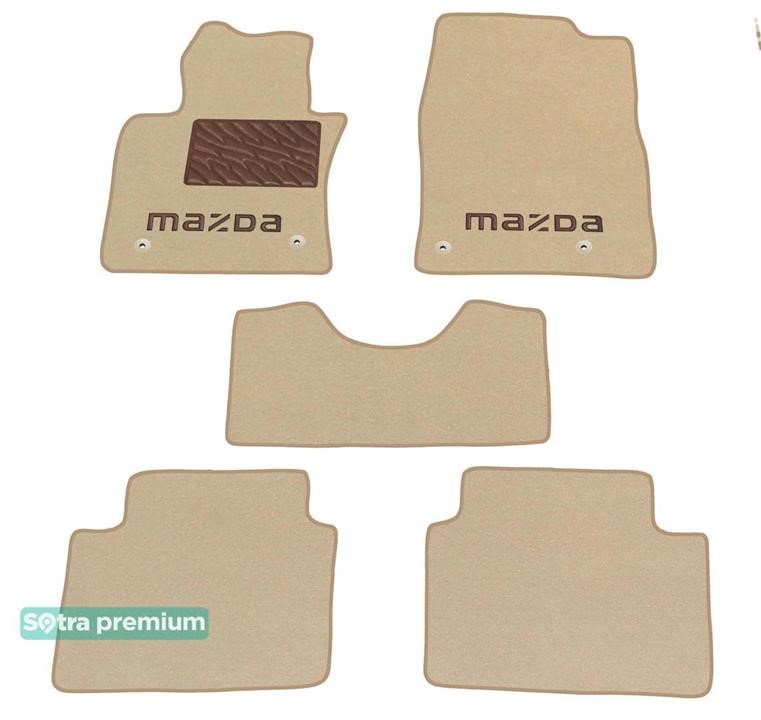 Sotra 09144-CH-BEIGE Sotra interior mat, two-layer Premium beige for Mazda CX-30 (mkI) 2019- 09144CHBEIGE