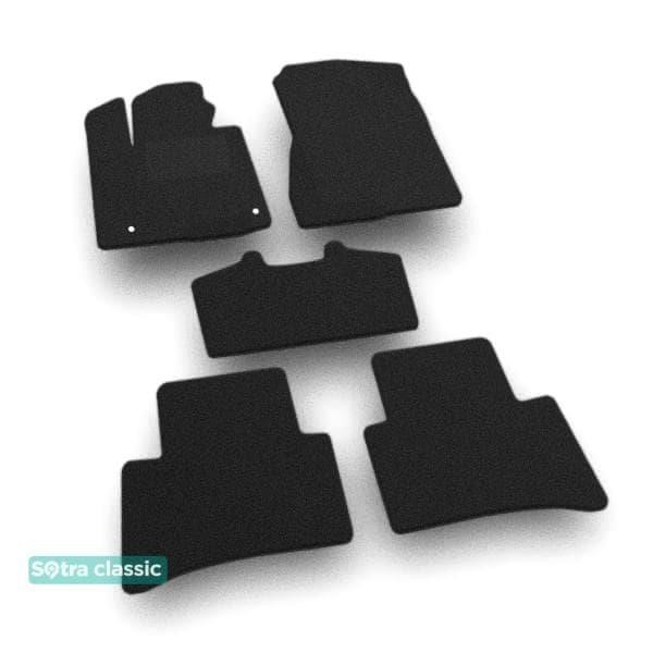 Sotra 09326-GD-BLACK The carpets of the Sotra interior are two-layer Classic black for Hyundai Tucson (mkIV) 2020-, set 09326GDBLACK