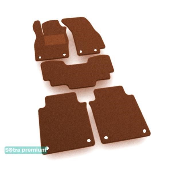 Sotra 09556-CH-TERRA Sotra interior mat, two-layer Premium terracotta for Audi A8/S8 (mkIV)(D5)(long) 2017- 09556CHTERRA
