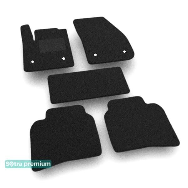 Sotra 09505-CH-BLACK The carpets of the Sotra interior are two-layer Premium black for Cadillac XT4 (mkI) 2019-, set 09505CHBLACK