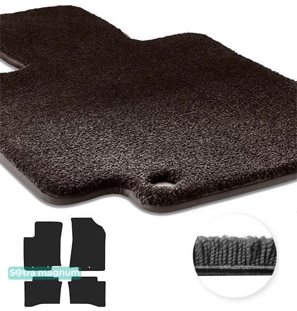 Sotra 90079-MG15-BLACK The carpets of the Sotra interior are two-layer Magnum black for Kia Rio (mkIII) 2011-2017, set 90079MG15BLACK