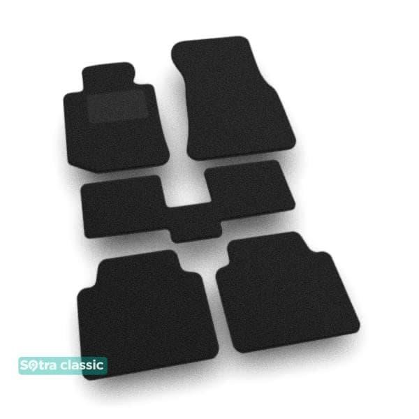 Sotra 09671-GD-BLACK The carpets of the Sotra interior are two-layer Classic black for BMW 4-series (G26) (4-door coupe) 2020-, set 09671GDBLACK