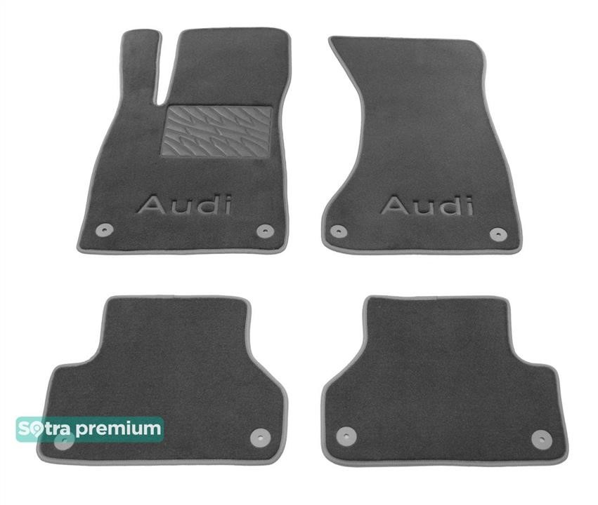 Sotra 90221-CH-GREY The carpets of the Sotra interior are two-layer Premium gray for Audi A4/S4/RS4 (mkV)(B9) 2015-2023, set 90221CHGREY