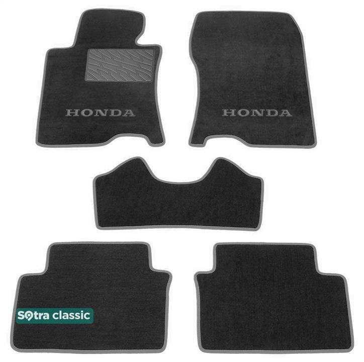 Sotra 90375-GD-GREY The carpets of the Sotra interior are two-layer Classic gray for Honda Accord (mkVIII)(CU/CW)(without clips) 2008-2015 (EU), set 90375GDGREY