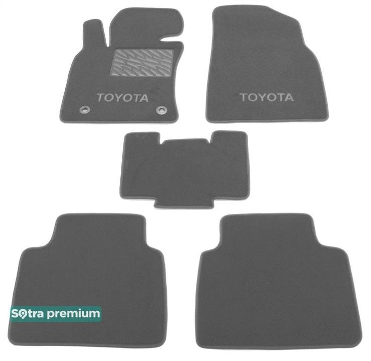 Sotra 90384-CH-GREY The carpets of the Sotra interior are two-layer Premium gray for Toyota Camry (mkVIII)(XV70) 2017-, set 90384CHGREY