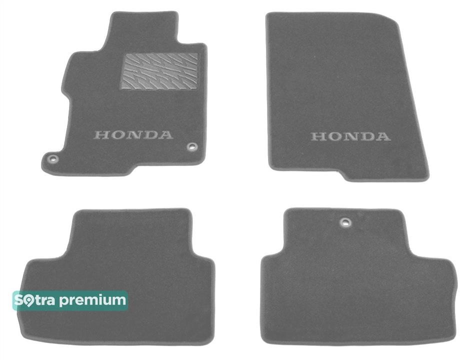 Sotra 90388-CH-GREY The carpets of the Sotra interior are two-layer Premium gray for Honda Accord (mkIX)(CT)(coupe) 2012-2017 (USA), set 90388CHGREY