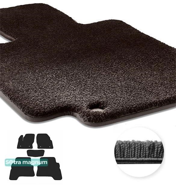 Sotra 90390-MG15-BLACK The carpets of the Sotra interior are two-layer Magnum black for Ford Kuga (mkII) 2016-2020, set 90390MG15BLACK