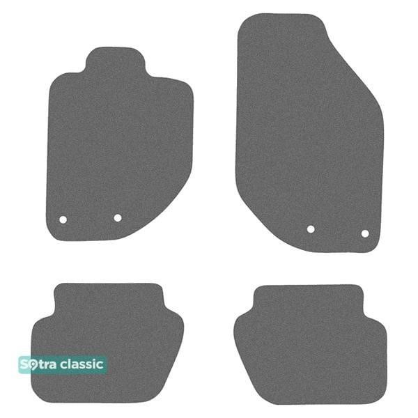 Sotra 90553-GD-GREY The carpets of the Sotra interior are two-layer Classic gray for Volvo V70 (mkI) 1996-2000, set 90553GDGREY