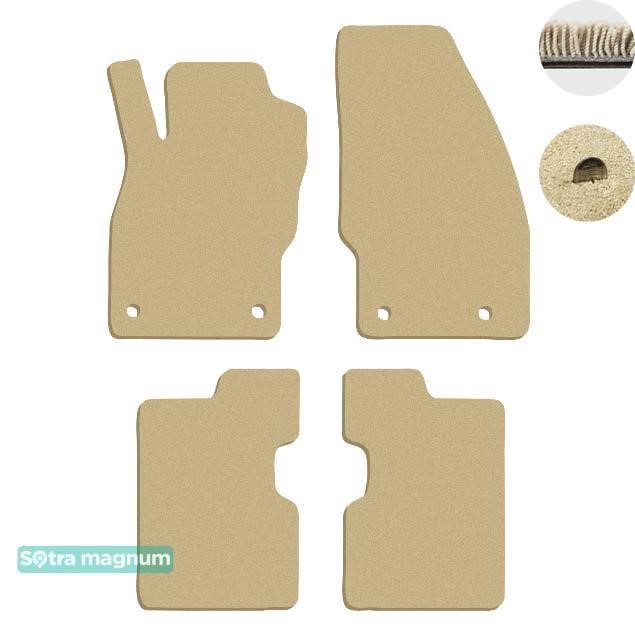 Sotra 90513-MG20-BEIGE The carpets of the Sotra interior are two-layer Magnum beige for Opel Corsa (mkV)(E) 2014-2019, set 90513MG20BEIGE