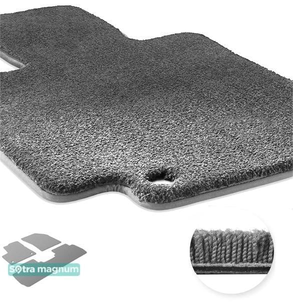 Sotra 90434-MG20-GREY The carpets of the Sotra interior are two-layer Magnum gray for Peugeot 5008 (mkII) 2017-, set 90434MG20GREY