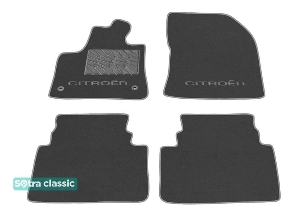 Sotra 90441-GD-GREY The carpets of the Sotra interior are two-layer Classic gray for Citroen C5 Aircross (mkI) 2017-, set 90441GDGREY