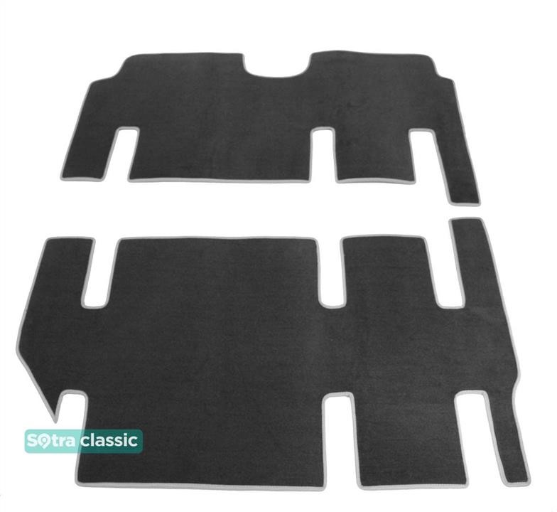 Sotra 90365-GD-GREY The carpets of the Sotra interior are two-layer Classic gray for Mercedes-Benz Viano (W639)(2nd row - 2+1)(3rd row - 2+1)(2nd-3rd row) 2003-2014, set 90365GDGREY