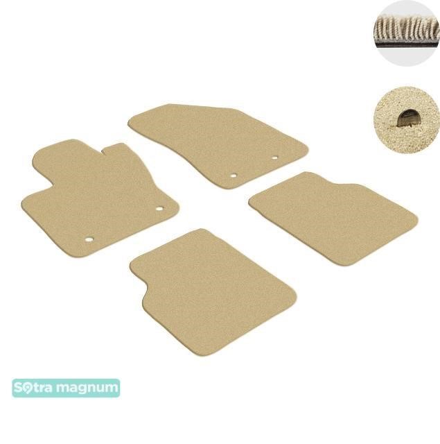 Sotra 90456-MG20-BEIGE The carpets of the Sotra interior are two-layer Magnum beige for Jeep Compass (mkII) 2017-, set 90456MG20BEIGE