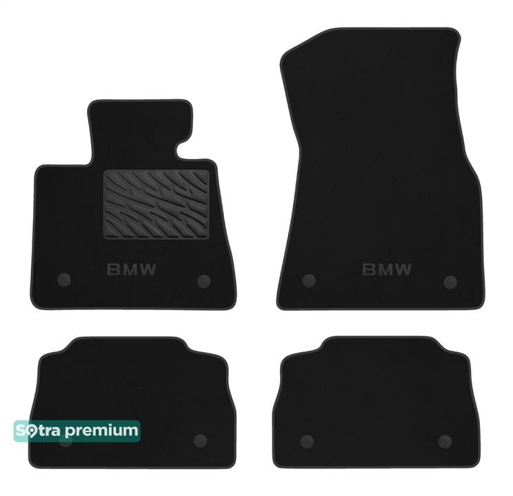 Sotra 90568-CH-BLACK The carpets of the Sotra interior are two-layer Premium black for BMW X6 (G06; F96) 2019-, set 90568CHBLACK