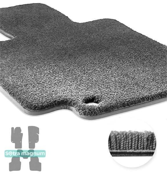 Sotra 90664-MG20-GREY The carpets of the Sotra interior are two-layer Magnum gray for Skoda Superb (mkII)(B6) (without electrically adjustable seats) 2008-2015, set 90664MG20GREY