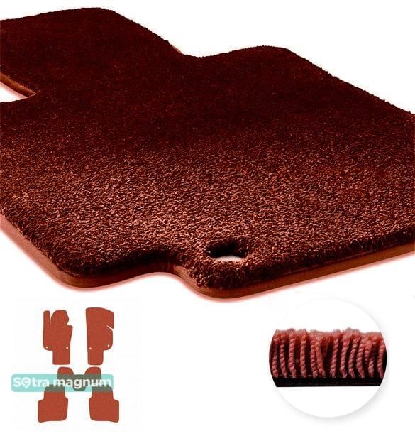 Sotra 90664-MG20-RED The carpets of the Sotra interior are two-layer Magnum red for Skoda Superb (mkII)(B6) (without electrically adjustable seats) 2008-2015, set 90664MG20RED