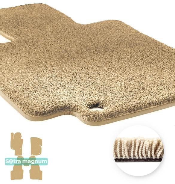 Sotra 90665-MG20-BEIGE The carpets of the Sotra interior are two-layer Magnum beige for Skoda Superb (mkII)(B6) (with electrically adjustable seats) 2008-2015, set 90665MG20BEIGE