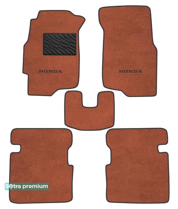 Sotra 90745-CH-TERRA The carpets of the Sotra interior are two-layer Premium terracotta for Honda Civic (mkVI) 1995-2001, set 90745CHTERRA