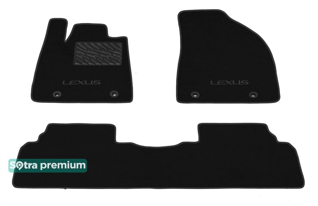 Sotra 90718-CH-BLACK The carpets of the Sotra interior are two-layer Premium black for Lexus RX (mkIII) (with clips) 2009-2015, set 90718CHBLACK
