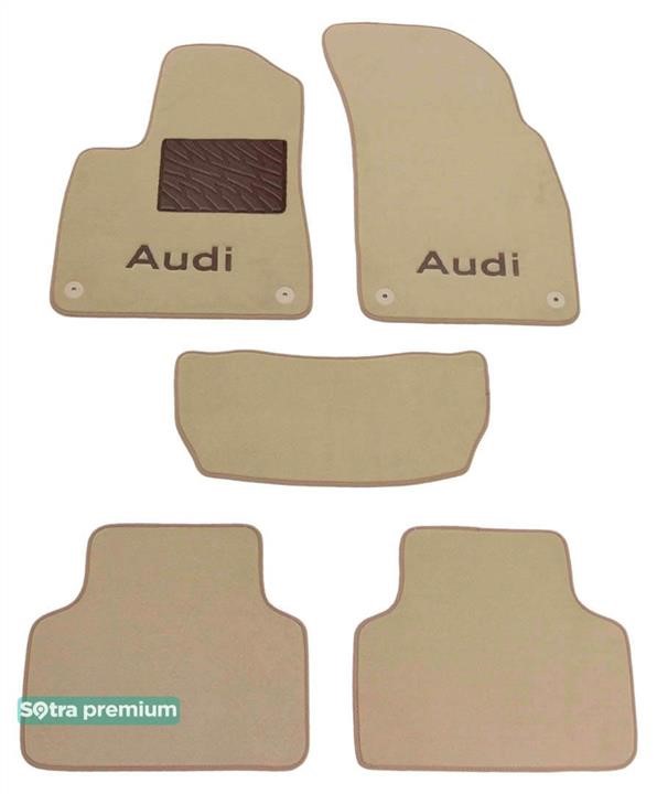 Sotra 90746-CH-BEIGE The carpets of the Sotra interior are two-layer Premium beige for Audi Q7/SQ7 (mkII)(1-2 row)(2 row without clips) 2020-, set 90746CHBEIGE