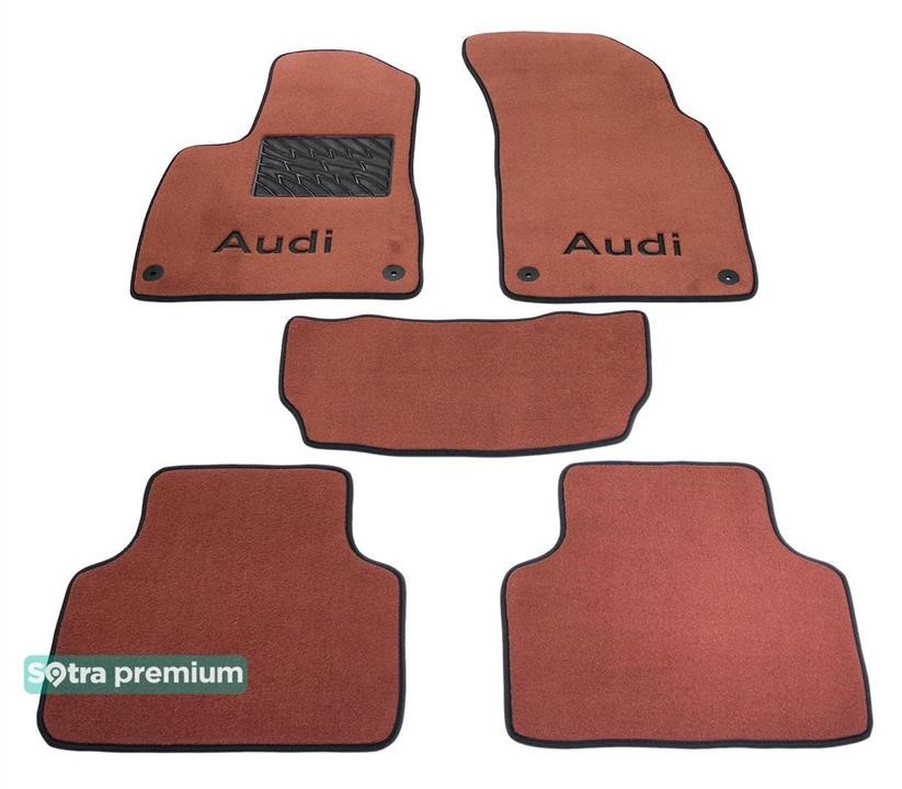 Sotra 90746-CH-TERRA The carpets of the Sotra interior are two-layer Premium terracotta for Audi Q7/SQ7 (mkII)(1-2 row)(2 row without clips) 2020-, set 90746CHTERRA
