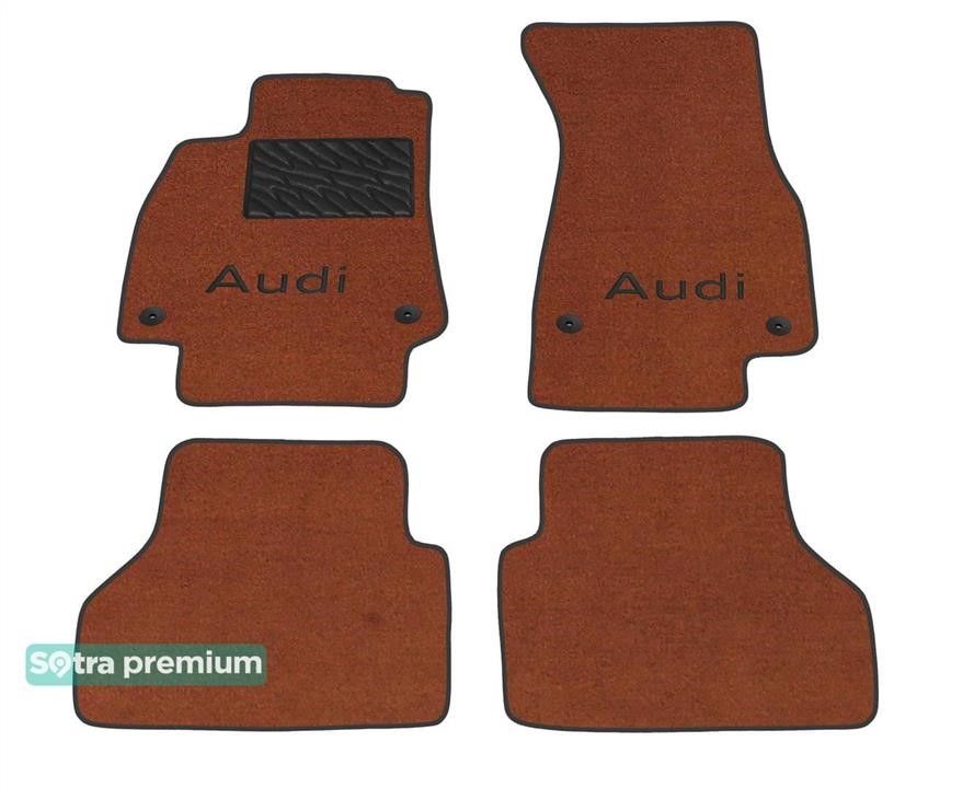 Sotra 90685-CH-TERRA The carpets of the Sotra interior are two-layer Premium terracotta for Audi A6/S6/RS6 (mkV)(C8) 2018-; A7/S7/RS7 (mkII) 2018-, set 90685CHTERRA