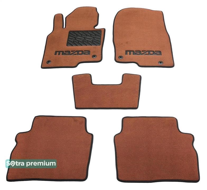 Sotra 90729-CH-TERRA The carpets of the Sotra interior are two-layer Premium terracotta for Mazda CX-5 (mkII) 2017-, set 90729CHTERRA