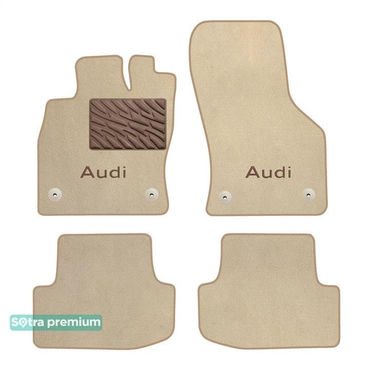 Sotra 90765-CH-BEIGE The carpets of the Sotra interior are two-layer Premium beige for Audi A3 (mkIV) 2020-, set 90765CHBEIGE