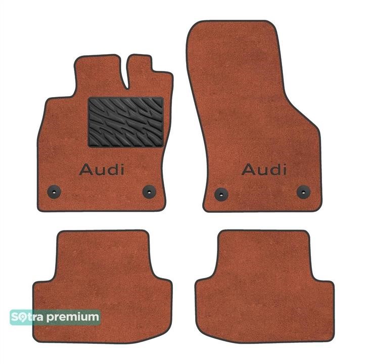 Sotra 90765-CH-TERRA The carpets of the Sotra interior are two-layer Premium terracotta for Audi A3 (mkIV) 2020-, set 90765CHTERRA
