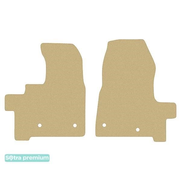 Sotra 90767-CH-BEIGE The carpets of the Sotra interior are two-layer Premium beige for Ford Transit Custom (mkI) (truck or combi) (1 row) 2018- automatic transmission, set 90767CHBEIGE