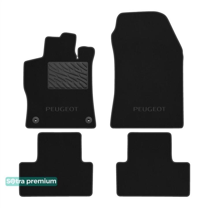 Sotra 90811-CH-GRAPHITE The carpets of the Sotra interior are two-layer Premium dark-gray for Peugeot 308 (mkIII) (hatchback) 2021-, set 90811CHGRAPHITE