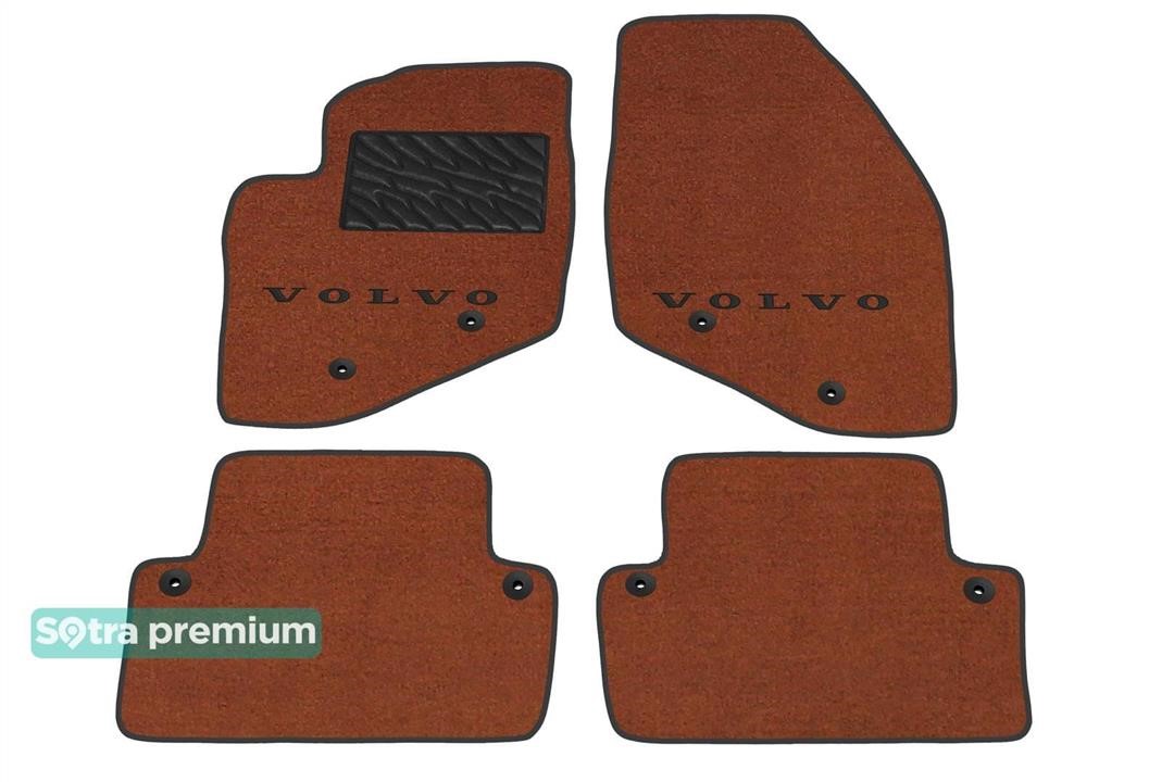 Sotra 90780-CH-TERRA The carpets of the Sotra interior are two-layer Premium terracotta for Volvo V70 (mkII) / XC70 (mkII) 2000-2007, set 90780CHTERRA